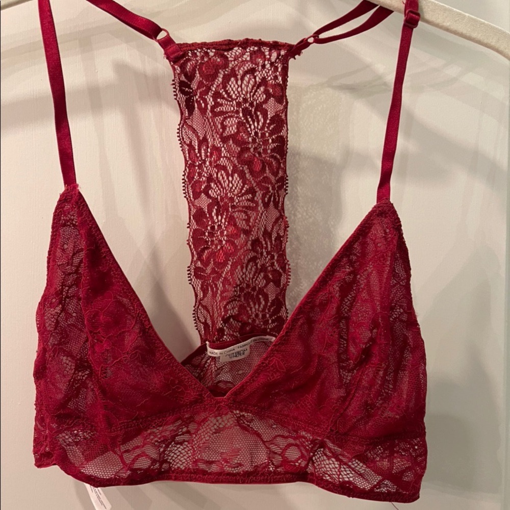 Urban Outfitters Red Bralette